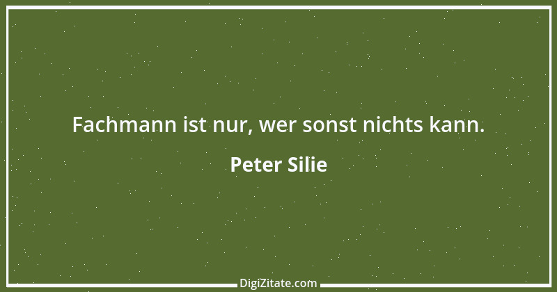 Zitat von Peter Silie 12