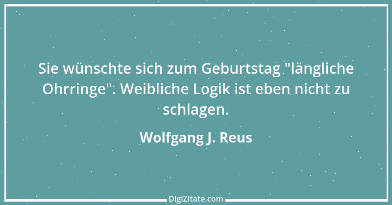 Zitat von Wolfgang J. Reus 1434