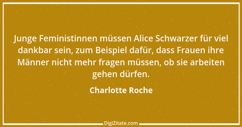 Zitat von Charlotte Roche 3