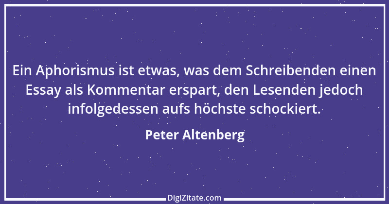 Zitat von Peter Altenberg 21