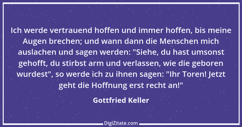 Zitat von Gottfried Keller 60