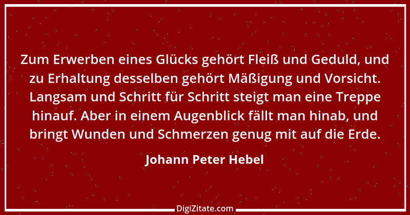 Zitat von Johann Peter Hebel 24