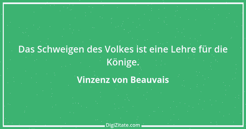 Zitat von Vinzenz von Beauvais 1