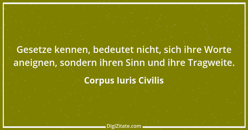 Zitat von Corpus Iuris Civilis 4