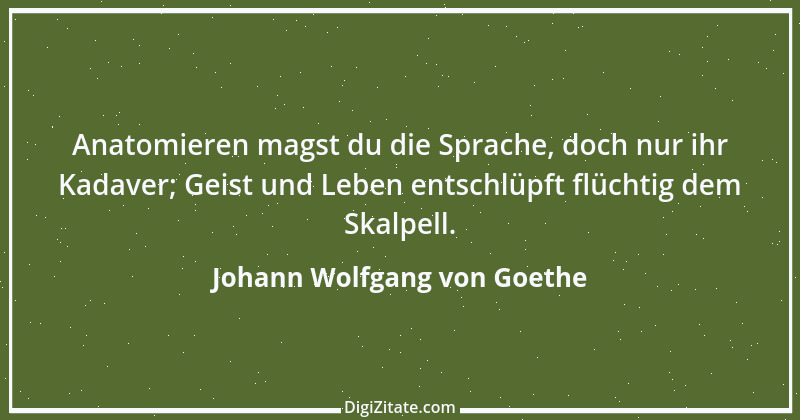 Zitat von Johann Wolfgang von Goethe 2596