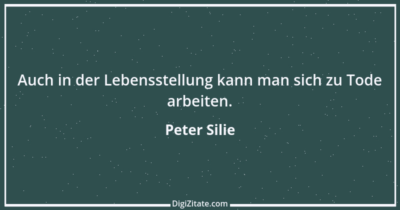 Zitat von Peter Silie 15