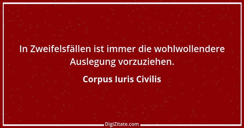 Zitat von Corpus Iuris Civilis 5