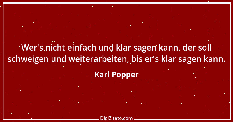 Zitat von Karl Popper 2