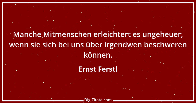 Zitat von Ernst Ferstl 1039