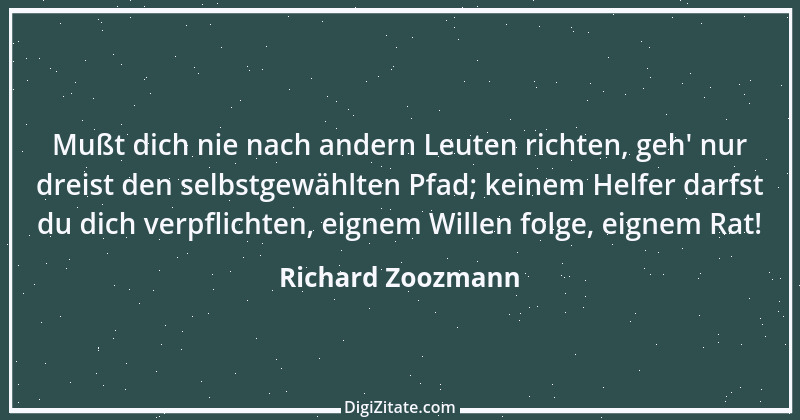 Zitat von Richard Zoozmann 1