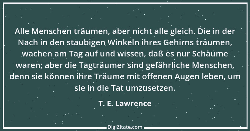 Zitat von T. E. Lawrence 2