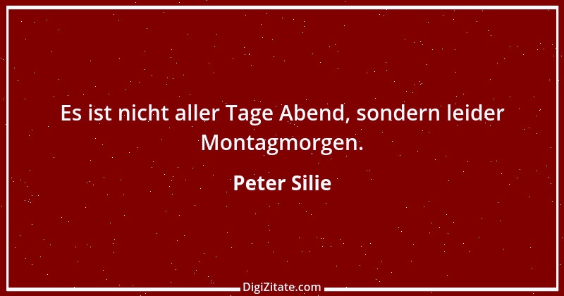 Zitat von Peter Silie 18