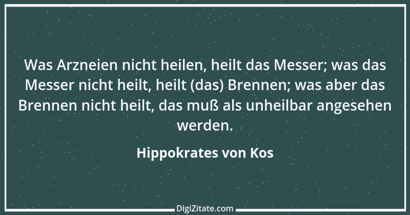 Zitat von Hippokrates von Kos 43