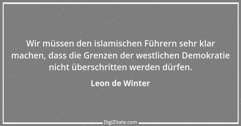 Zitat von Leon de Winter 1