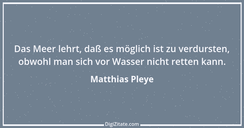 Zitat von Matthias Pleye 16