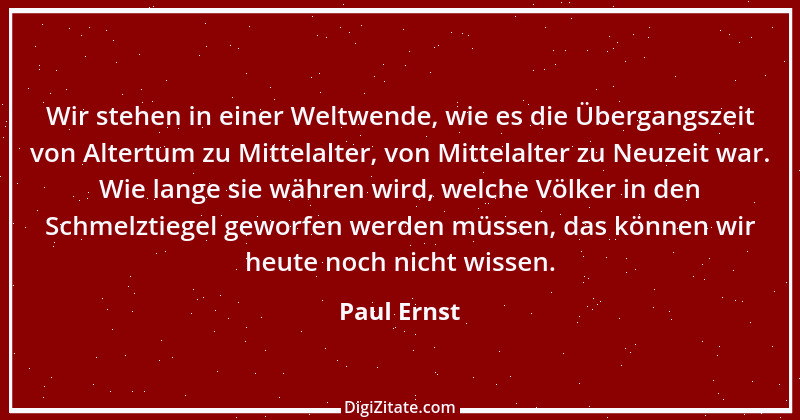 Zitat von Paul Ernst 19