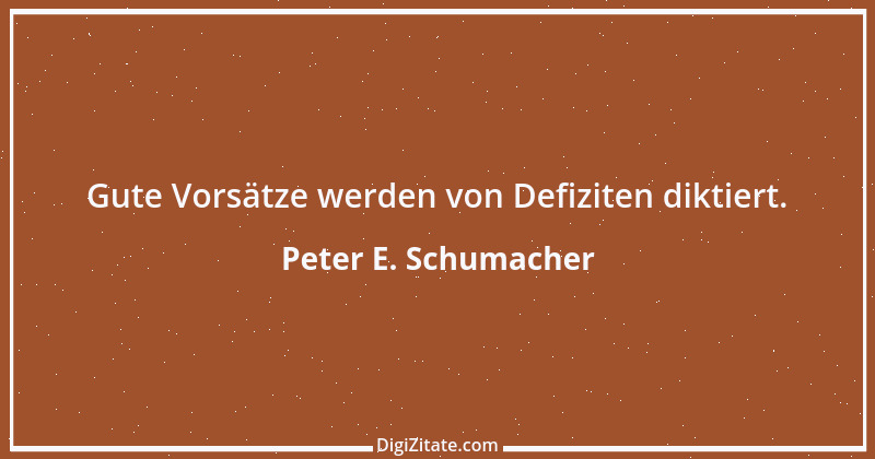 Zitat von Peter E. Schumacher 407