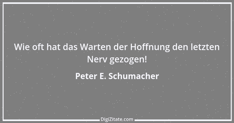 Zitat von Peter E. Schumacher 409