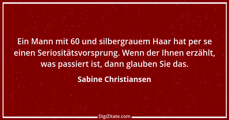 Zitat von Sabine Christiansen 1