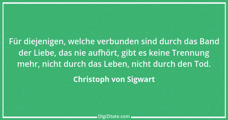 Zitat von Christoph von Sigwart 1