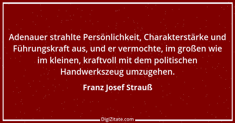 Zitat von Franz Josef Strauß 70