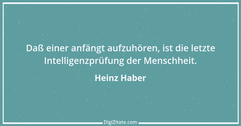 Zitat von Heinz Haber 2