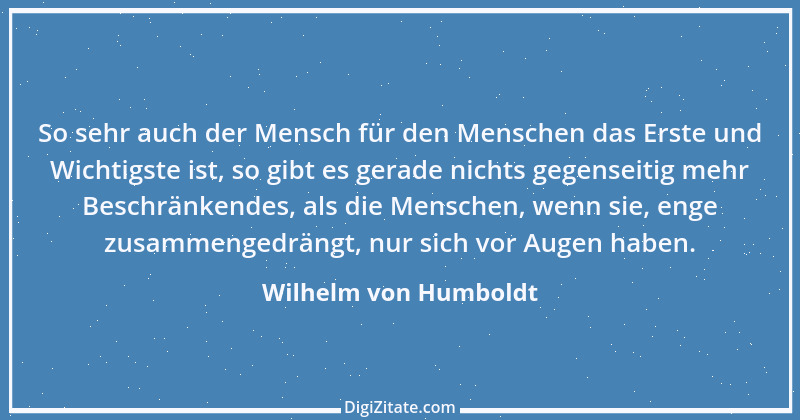 Zitat von Wilhelm von Humboldt 156