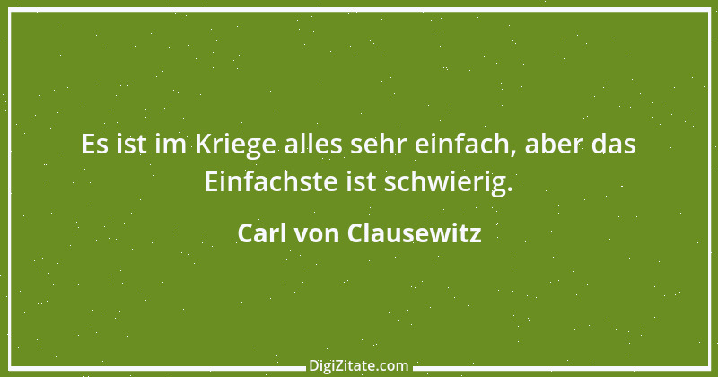 Zitat von Carl von Clausewitz 1