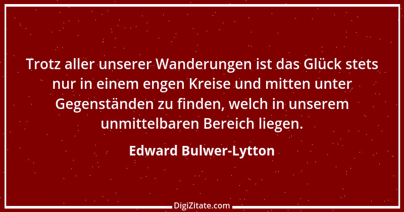 Zitat von Edward Bulwer-Lytton 17