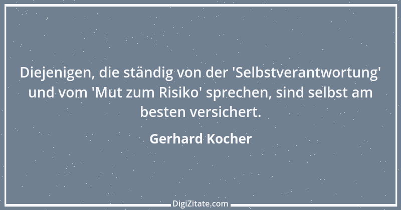 Zitat von Gerhard Kocher 117