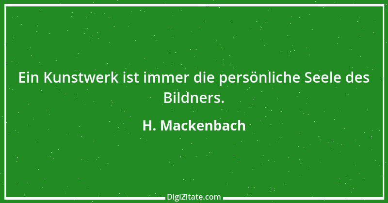 Zitat von H. Mackenbach 1