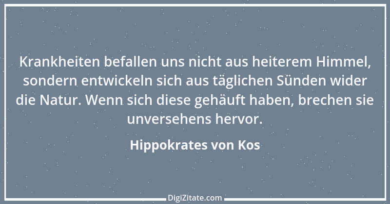 Zitat von Hippokrates von Kos 49