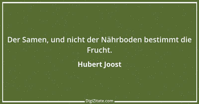 Zitat von Hubert Joost 162