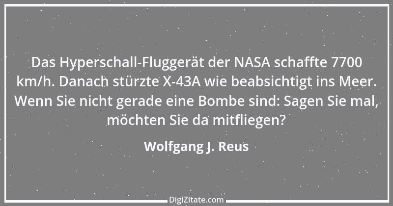 Zitat von Wolfgang J. Reus 449