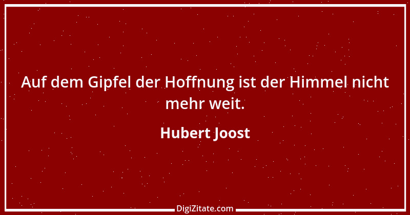 Zitat von Hubert Joost 166