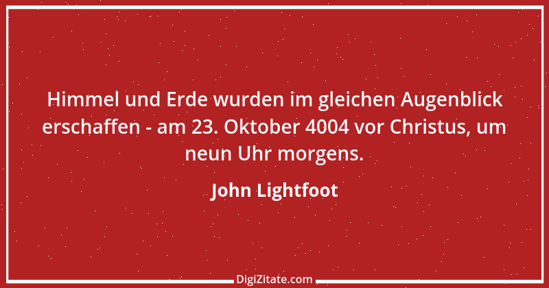 Zitat von John Lightfoot 1