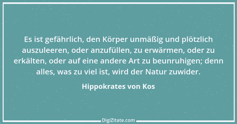 Zitat von Hippokrates von Kos 54