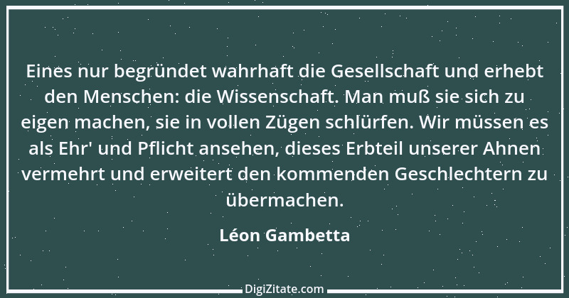 Zitat von Léon Gambetta 8