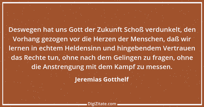 Zitat von Jeremias Gotthelf 278