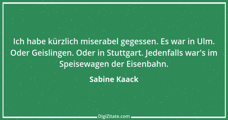 Zitat von Sabine Kaack 1