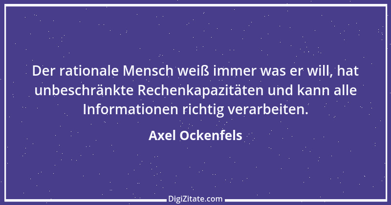 Zitat von Axel Ockenfels 1