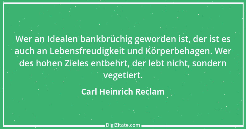 Zitat von Carl Heinrich Reclam 2