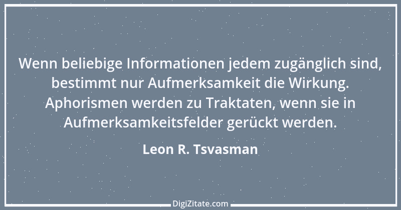 Zitat von Leon R. Tsvasman 2