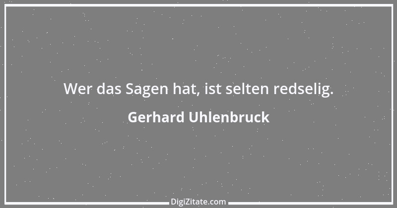 Zitat von Gerhard Uhlenbruck 438