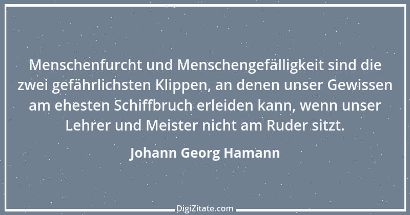 Zitat von Johann Georg Hamann 5