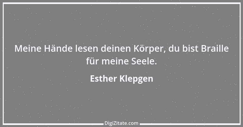 Zitat von Esther Klepgen 112