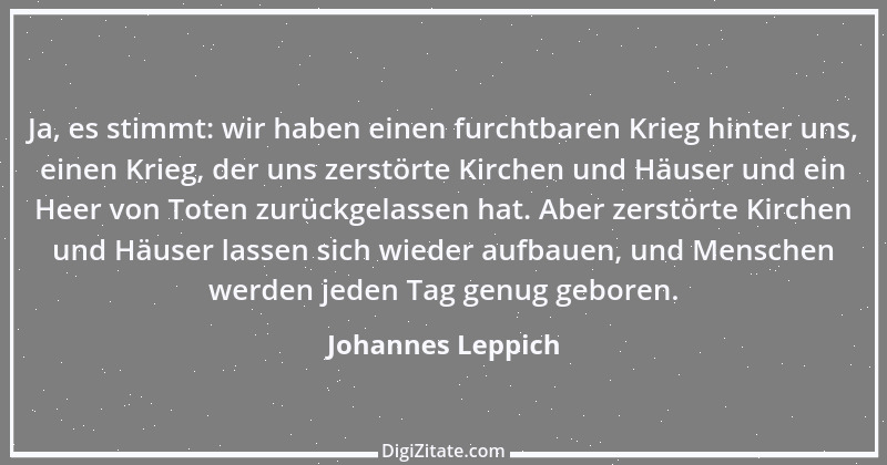 Zitat von Johannes Leppich 2