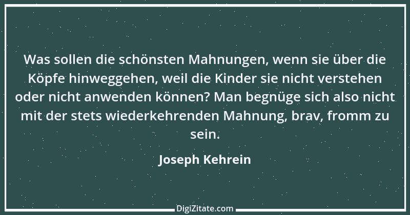 Zitat von Joseph Kehrein 1