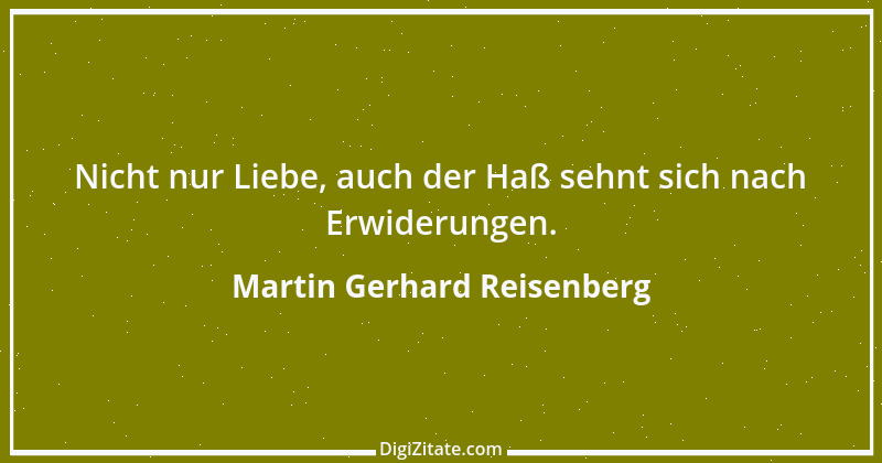 Zitat von Martin Gerhard Reisenberg 1936