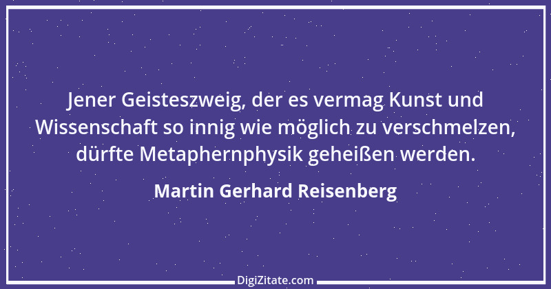 Zitat von Martin Gerhard Reisenberg 1938